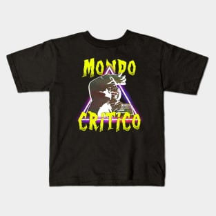 Mondo critico triangle man Kids T-Shirt